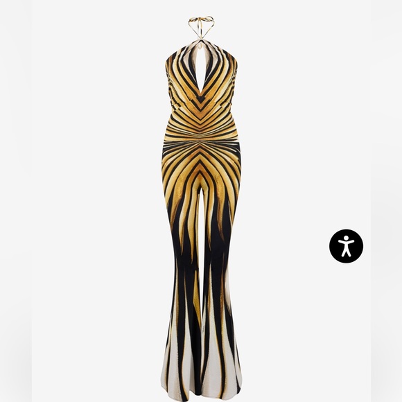 Roberto Cavalli Dresses & Skirts - Roberto Cavalli Ray Of Gold Print Jumpsuit